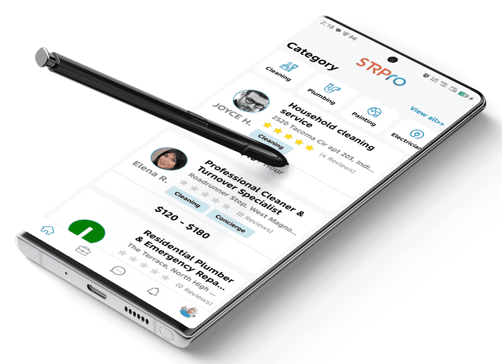 Mobile app interface shown on a smartphone